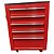 CARRINHO DE FERRAMENTAS 5 GAVETAS VERMELHO - CEBV - BEZAFER - Imagem 1