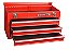 BAU METALICO COM 3 GAVETAS E COM TAMPA SUPERIOR (VERMELHO) - 87A07A - KING TONY - Imagem 2