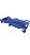 ESTEIRA P/ MECANICO COM ENCOSTO AZUL 150kg - 0699990001 - Imagem 1