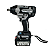 CHAVE DE IMPACTO 1/2 700NM  21V4AH  2 BATERIAS  - SGT-7507 - SIGMA TOOLS - Imagem 1