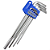 JOGO CHAVE L ALLEN LONGA C/ 9 PECAS ( 1,5mm a 10mm ) - ST20209MR - KING TONY - Imagem 1