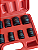 JOGO SOQUETE DE IMPACTO SEXTAVADO 1/2 DE 10 A 24 MM 10 PECAS - 435,0151 - NOLL - Imagem 3