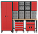 CONJUNTO DE ARMARIOS MODULADOS 9 PEÇAS VERMELHO - 1205100650 - SIGMA TOOLS - Imagem 1