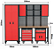 CONJUNTO DE ARMARIOS MODULADOS 9 PEÇAS VERMELHO - 1205100650 - SIGMA TOOLS - Imagem 2