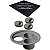 Ralo Grelha Para Caixa Sifonada Quadrada 150mm Black Matte Linear - Imagem 1
