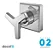 Kit 2 Acabamentos Docolbase 1/2" A 1" Docol City Cromado - Imagem 2