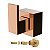 Kit Acabamento De Registro Rose Gold LX1004RG Com Conversor Docol Lexxa - Imagem 1