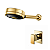 Kit Chuveiro + Acabamento Registro Monocomando New Edge Ouro - Imagem 1