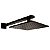 Kit Ducha Quadrada Black Matte 20X20 LX41B e Haste Lexxa - Imagem 1