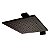 Kit Ducha Quadrada Black Matte 20X20 LX41B e Haste Lexxa - Imagem 4