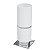 Porta Objetos Luxo Cromado Com Branco Zen Design - Imagem 1