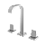 Misturador Duplo Comando Banheiro Bica Alta Cromado (Docol Next) - Imagem 1