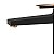 Misturador Monocomando Preto Fosco Com Ouro Rose Lexxa - Imagem 4