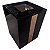 Lixeira De Banheiro 5L Red Gold/Preto - Zen - Imagem 1