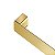Porta Toalha De Rosto 300mm Docol Flat Ouro Polido - Imagem 2
