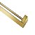 Porta Toalha Duplo Docol Flat Ouro Polido Docol - Imagem 2