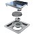 Ralo Linear Square Tampa Inox 15x15cm - Linear - Imagem 1