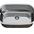 Cuba de Inox N1 460x300x170 C/ Ladrão Alto Brilho - Imagem 2
