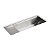 Cuba Inox Retangular De Embutir Com Deck Seco e Acessórios Stages Kohler - Imagem 4