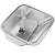 Tanque Embutir Inox 550x450x215mm 30L Acetinado Ghelplus - Imagem 1