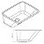 Tanque Embutir Inox 550x450x215mm 30L Acetinado Ghelplus - Imagem 5