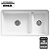 Cuba Dupla De Cozinha Iron Tones Branca Kohler 6625BR-0 - Imagem 2