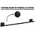 Porta Toalha 457mm Black Matte Square Kohler 23284BR-BL - Imagem 3