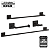 Kit de Acessórios para Banheiro Black Matte Square Kohler - Imagem 2