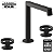 Misturador Kohler para Lavatório Bica Row Black Matte - Imagem 2