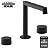Misturador Kohler para Lavatório Bica Row Black Matte - Imagem 2