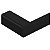 Doka Toalheiro Retangular Rivvo Matt Black DK5064MB - Imagem 2