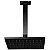 Doka Ducha de Teto Rainbow Matt Black DK5029MB - Imagem 1