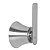Doka Acabamento Para Registro De Gaveta Deca De 1/2 E 3/4 Rainbow Brushed Nickel - Imagem 1