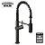 Kohler Crue Monocomando Gourmet Semi Profissional Black Matte - Imagem 2