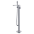 Doka Misturador de Piso para Banheira com Ducha Manual Rainbow Chrome - Imagem 1