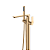 Doka Misturador de Piso para Banheira com Ducha Manual Rainbow Gold DK5017GO - Imagem 2