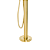 Doka Misturador de Piso para Banheira com Ducha Manual Rainbow Brushed Gold DK5017BG - Imagem 3