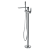 Doka Misturador de Piso para Banheira com Ducha Manual Rainbow Brushed Nickel DK5017BN - Imagem 1