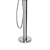 Doka Misturador de Piso para Banheira com Ducha Manual Rainbow Brushed Nickel DK5017BN - Imagem 3