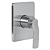 Doka Acabamento Monocomando para Ducha e Chuveiro Brushed Nickel DK5018BN - Imagem 1