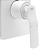 Doka Acabamento Monocomando para Ducha e Chuveiro Matt White DK5018MW - Imagem 3