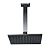 Doka Ducha de Teto Rainbow Gunmetal DK5029GM - Imagem 1