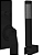 Doka Acabamento Monocomando para Ducha com Desviador Rainbow Matt Black DK5053MB - Imagem 3