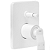 Doka Acabamento Monocomando para Ducha com Desviador Rainbow Matt White DK5053MW - Imagem 2