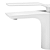 Doka Monocomando Para Lavatório 98MM Rainbow Matt White DK5015MW - Imagem 2