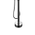 Immersi Misturador de Piso para Banheira com Ducha Manual Amazon Brushed Nickel IM2002BN - Imagem 3