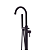Immersi Misturador de Piso para Banheira com Ducha Manual Amazon Matt Black IM2002MB - Imagem 2
