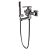 Immersi Misturador de Parede para Banheira com Ducha Manual Purus Brushed Nickel IM2003BN - Imagem 1