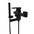 Immersi Misturador de Parede para Banheira com Ducha Manual Purus Matt Black IM2003MB - Imagem 2