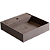 Doka Cuba de Apoio Quadrada com mesa Dark Red Terrazzo Geostone - DK5050DR - Imagem 2